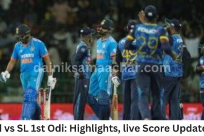 Ind vs SL 1st Odi: Highlights, live Score Updates